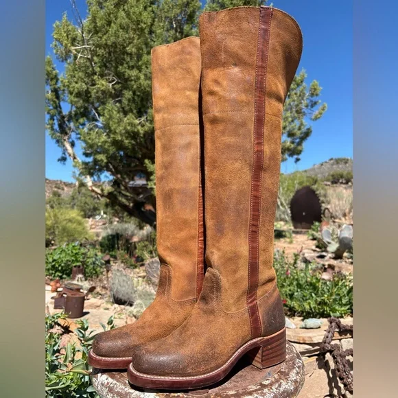 NWT FRYE πΊπΈ Campus OTK Suede Tall Vintage Boots - Picture 8 of 16